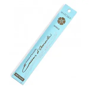 Maroma Vanilla stick Incense, Made with Natural Essential Oils, 10 sticks Scent Freshener Scented Room Pack
