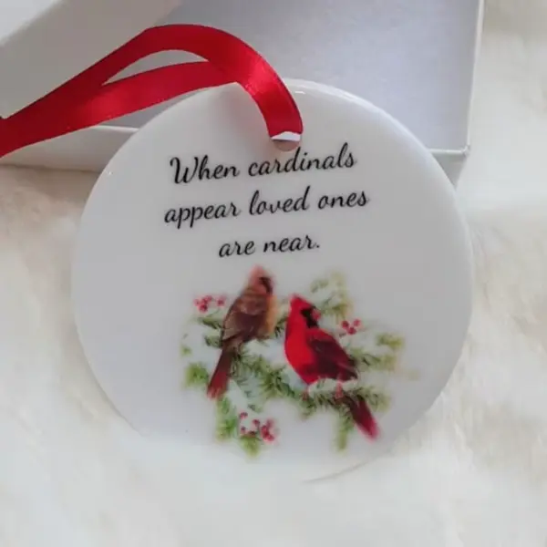 Cardinal Memorial Christmas Ornament