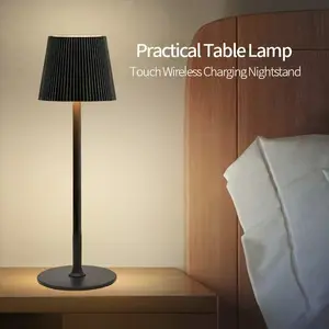 Cordless Table Lamp, Portable RGB LED Desk Lamp, 5000mAh Battery Powered, with Touch And Remote Control, Suitable for Dining Room, Bedroom, Outdoor, Coffee Shop, Night Light, Rechargeable