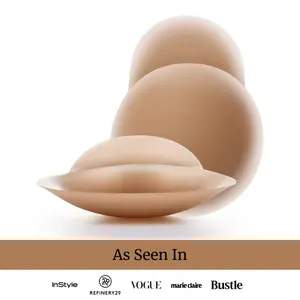 Nippies Skin Reusable Nipple Covers with Lift - Sticky Adhesive Silicone Pasties for Women All Day Strapless Comfort Travel Box Included