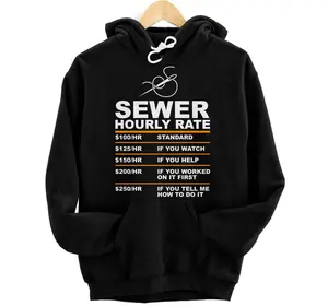Personalized Sewing Hourly Rate Funny Sewer Labor Quilting Tailor Gifts Pullover Hoodie