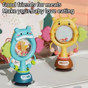 Baby Toys 6-12 Months, 3-Piece High Chair Suction Teething Toy Set, Sensory Teether, Sensory Development Tray for Boys & Girls, Birthday Christmas Gift