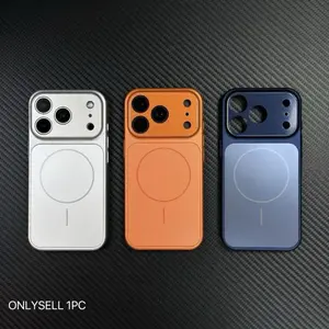 Compatible with iPhone 17 Pro Max Slim Magnetic Case, Protector for Apple 16 Pro Max, Large Window, Ultra-Thin Feel, AG Matte Glass, Protective Cover for iPhone 15/14 Pro Max, Full-Body Drop Protection