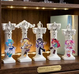 Puella Magi Madoka Magica Acrylic Keychain, Homura Akemi Mami Tomoe, Anime Fan Gift, Gift Birthday