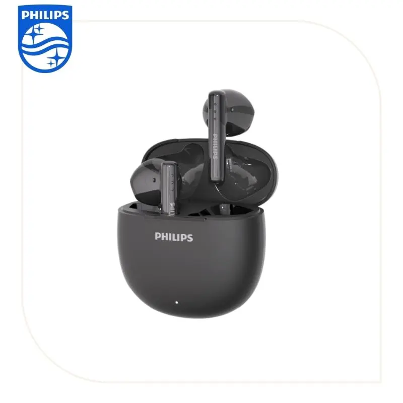 Philips TAT1139 Wireless In-Ear TWS Earbuds - Bluetooth 5.4 Headset, Dynamic Bass, 24H Playtime, Fast Charge, IPX4 Water Resistant, Secure Fit for Workout, Budget-Friendly AirPods Alternative, Noise Isolation, Mobile Compatible, 1-Year Genuine Warranty