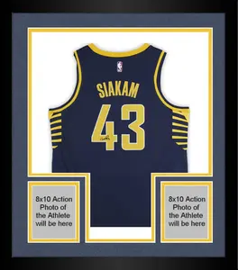 Framed Pascal Siakam Indiana Pacers Autographed Nike Navy Icon Swingman Jersey - Fanatics Authentic Certified