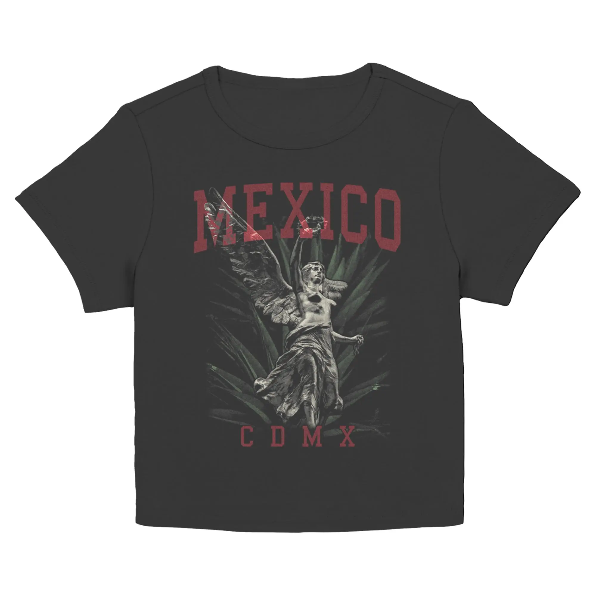 Juniors Womens Lost Gods Mexico CDMX Angel of Independence T Shirt