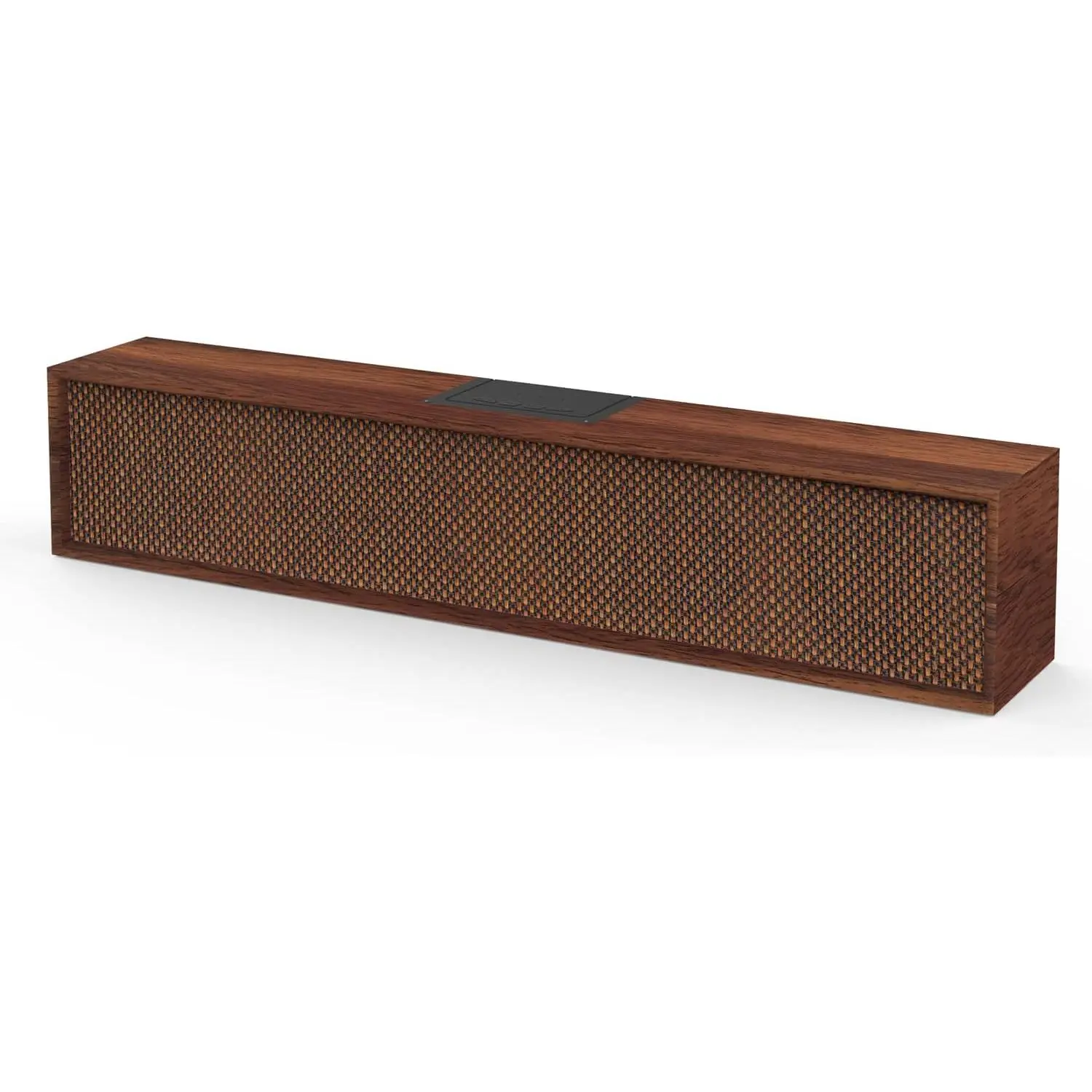 5.3in Compact USB Type-A Wooden Body Sound Bar - 5.3 Channel Low Distortion Stereo Audio Speaker, 30*10cm Compact and Slim Structure, for Computer, Music Players, Desktop PC, Mobile Entertainment Devices, Comfortable Long-Hour Listening