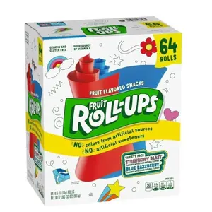 Fruit Roll-Ups Fruit Flavored Snacks Variety Pack – 0.5 oz Pouches, 64 Pack