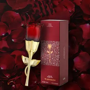 Women's Rose Flower Shaped Perfume Eau De Parfum, Floral Scents Perfume, Long Lasting for Women, Elegant Fragrance for Daily Wear, Fashion Perfume for Party, Daily Clothing Decor, Edp Fragrance