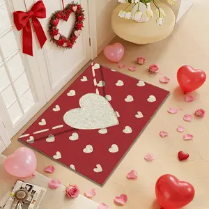 Valentine's Day Envelope Theme Rug, Non-Slip Indoor Outdoor Mat, Door Mat, Kitchen Area Rug, Kitchen Dining Hallway Bathroom Bedroom Decor