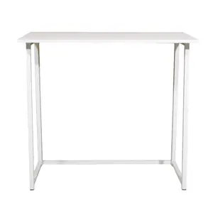 Simple Collapsible Computer Desk White, Gaming Office Writing Work Desk for Home Office, Study, Bedroom, Work from Home,High quality and premium materials,The Modern Concise Style