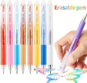 Retractable Erasable Gel Pens Clicker,0.7mm Smooth Writing 12 Colors for Journaling Notes School Office Home,Ideal for Students And Professional