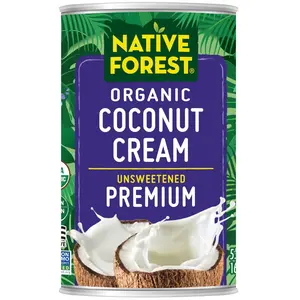 Native Forest Organic Unsweetened Premium Coconut Cream â€“ Canned Coconut Cream, Heavy Cream, Coconut Whipped Cream, Dairy Free, Non-GMO Project Verified, USDA Organic â€“ 5.4 Fl Oz