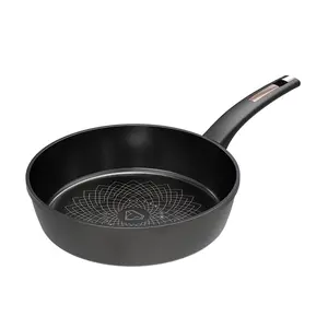 212 MAIN Tayama TDP-30B 11.8 in. Sturdy Aluminium Deep Frying Pan with Ultra Titanium Nonstick Coating, Oil-Efficient Induction Stove Cookware