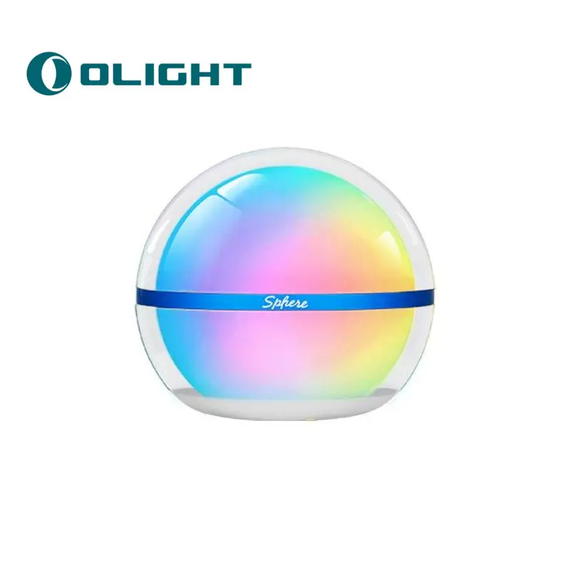 OLIGHT Sphere Smart Night Light, 75 lumens Stepless Dimming Table Lamp, Remotely APP Control, Rechargeable Ambient Light