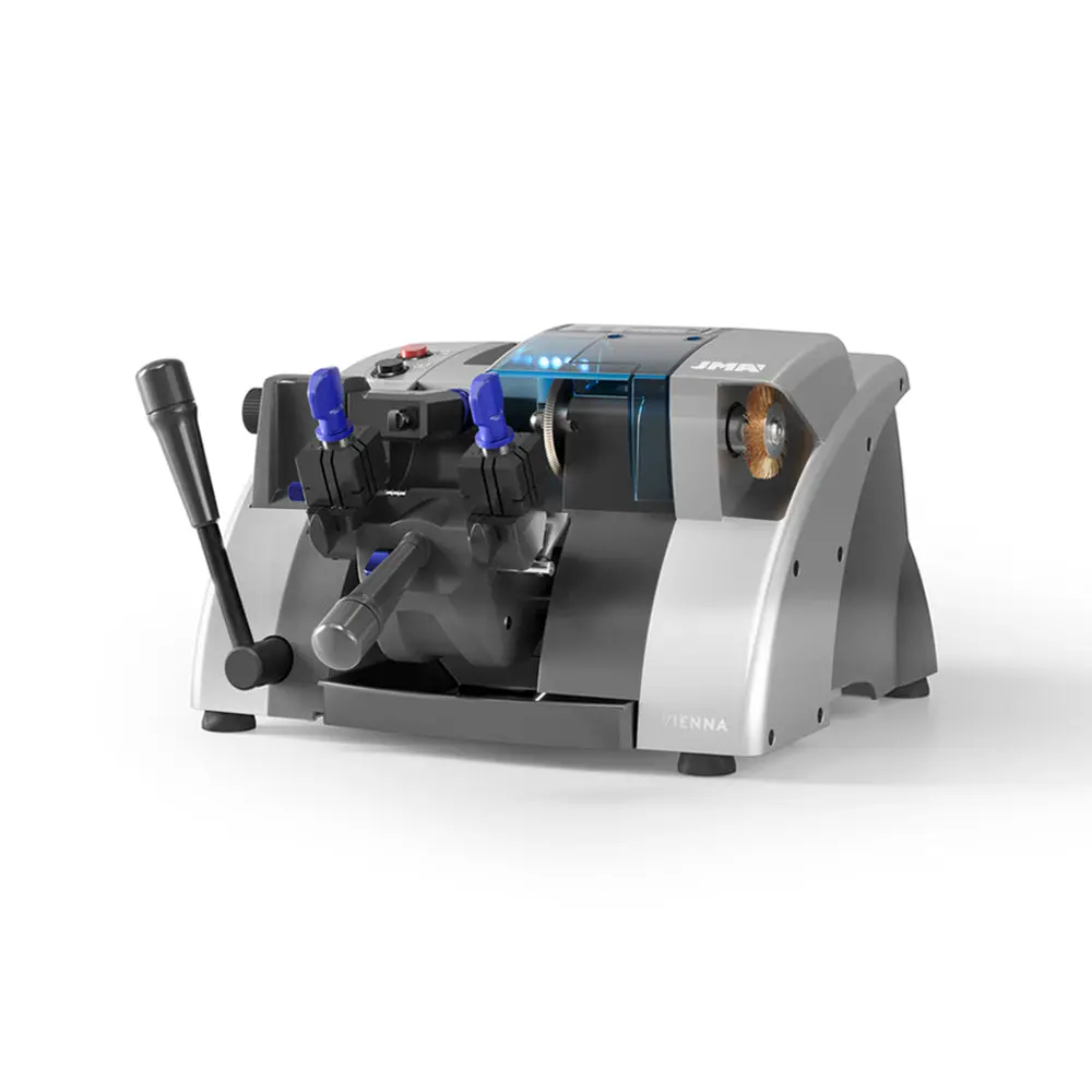 JMA Vienna Key Cutting Machine - Robust, Stylish Office Cutting Supplies with Electronic Calibration, Nylon Brush for Office & Computer Equipment Needs