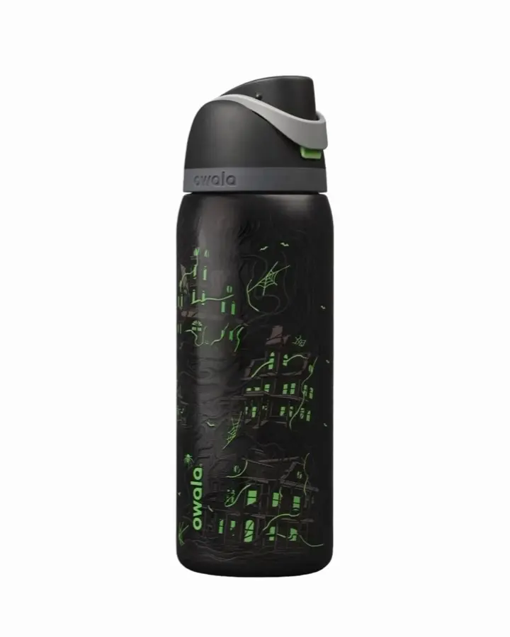 Owala FreeSip 32oz Midnight Manor Halloween Haunted House Water Bottle
