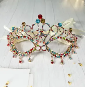 Masquerade Mask | Costume Mask | Mardi Gras Mask | Dance Party Mask | Cosplay Eye Mask | Rhinestone Eye Mask | Dance Ball Mask Accessories Comfortable Gift
