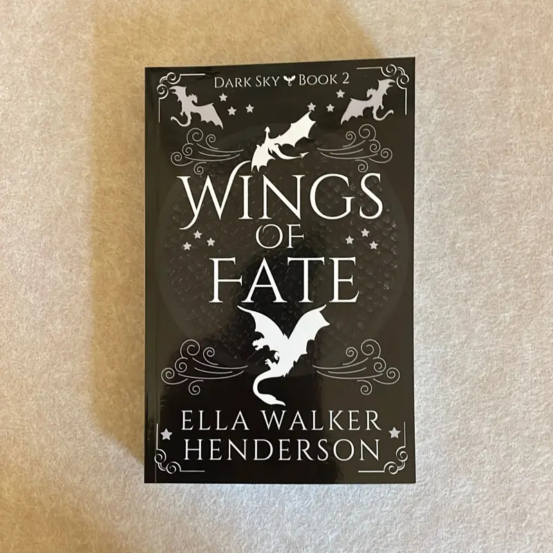 Wings of Fate Signed Paperback by Ella Walker Henderson Dark Sky Book 2 Fantasy Novel
