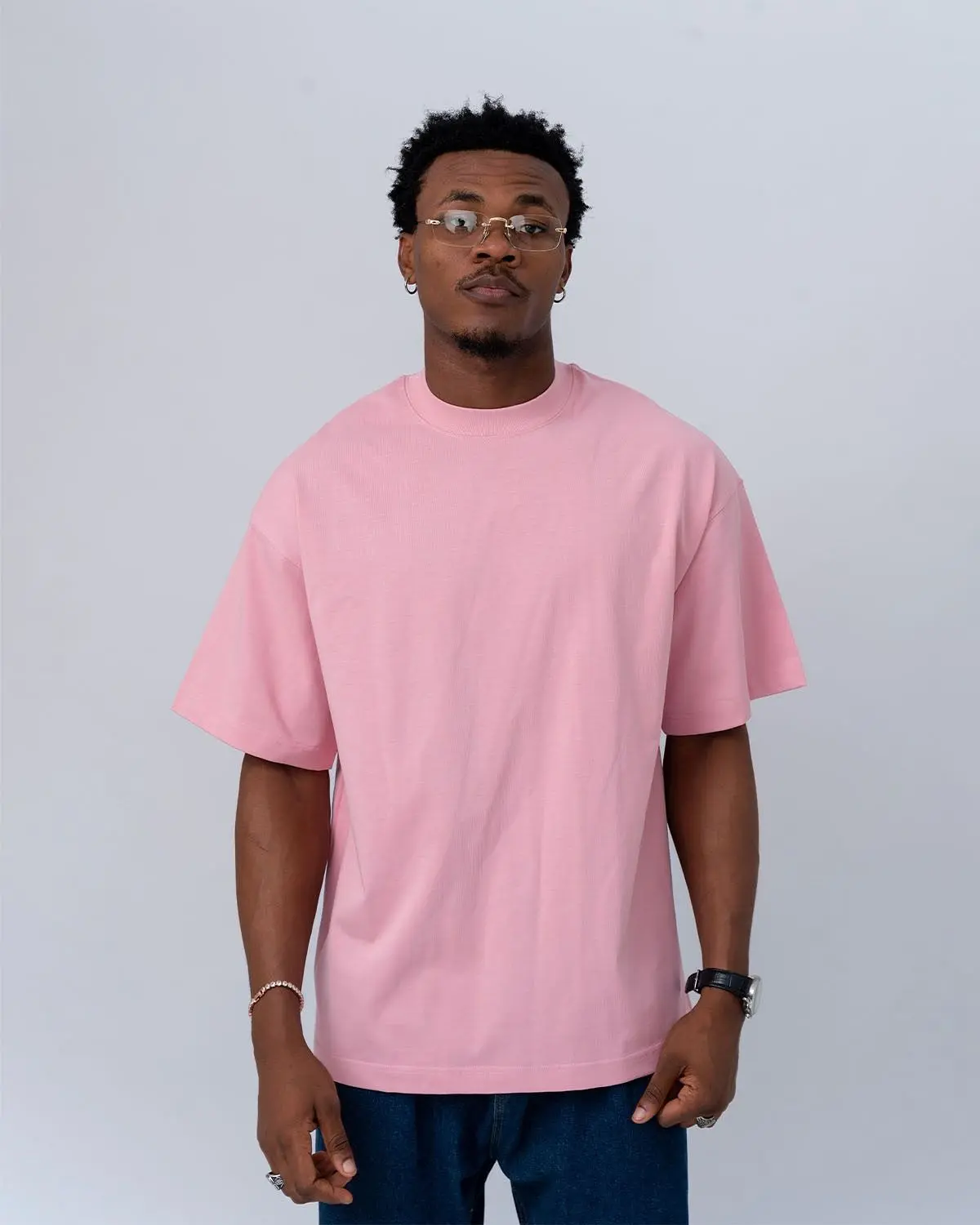 Heavy Cotton Blank Tee | Classic Oversized Streetwear T-Shirt