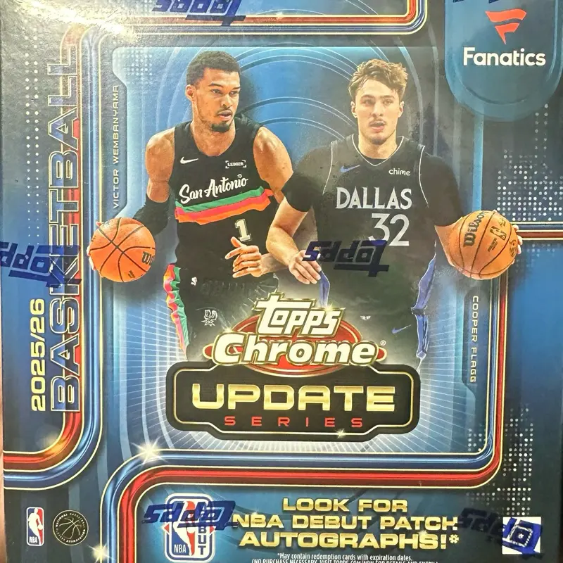 2025/26 Topps Chrome Update Series Basketball FANATICS MEGA Box