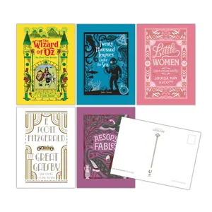 A Vintage Library: 50 Classic Book Cover Postcards by Union Square & Co. [Postcard Book]