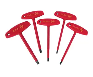 Wiha Tools 33478 Insulated T-Handle Hex Metric 5 Piece Set