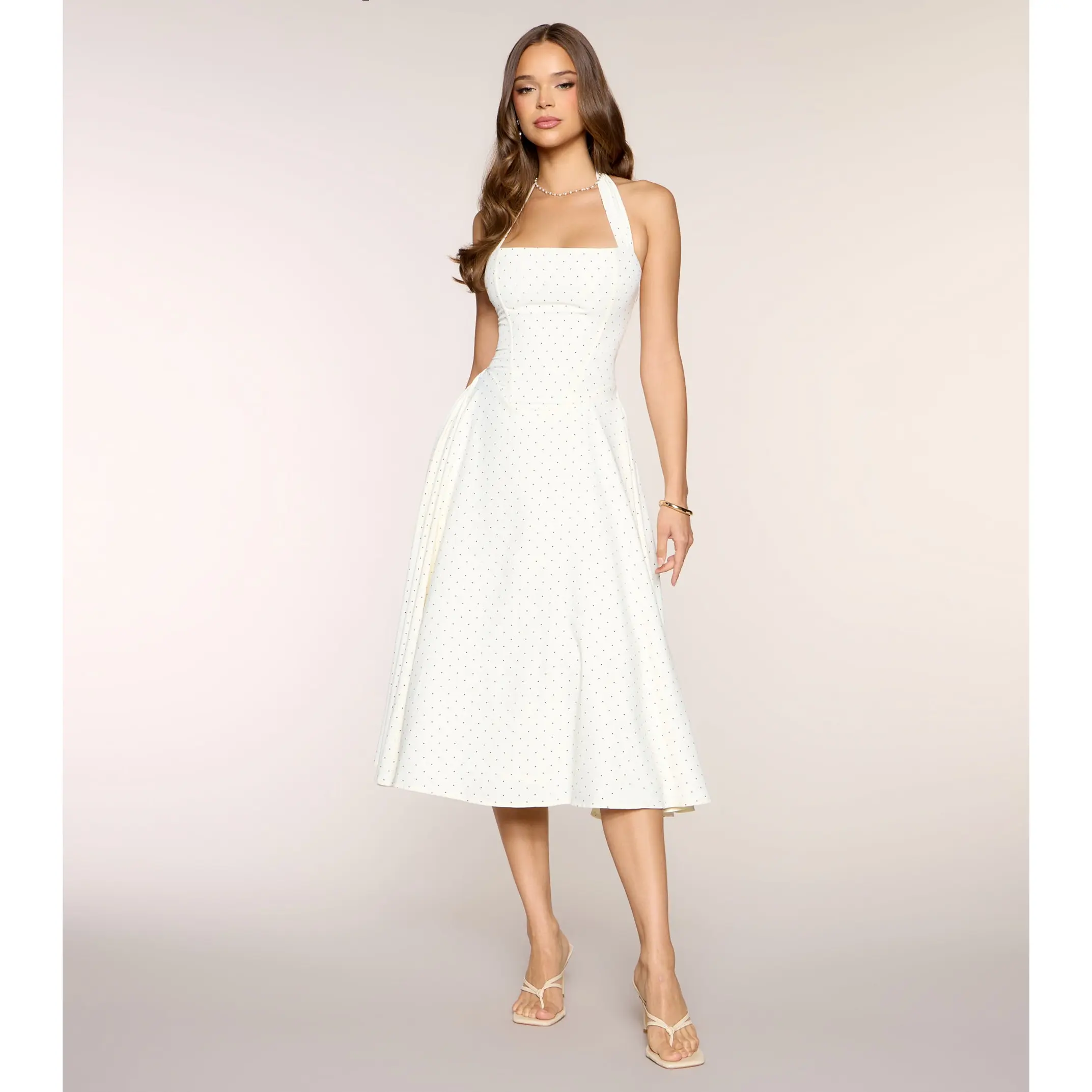 Picture Perfect Polka Dot Midi Dress