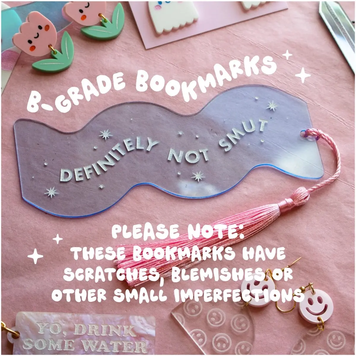 B grade Acrylic Bookmarks