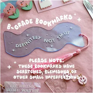 B grade Acrylic Bookmarks