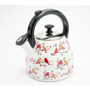 Temp-tations Seasonal 2.6-qt Enamel on Steel Tea Kettle Temp-tations Seasonal 2.6-qt Enamel on Steel Tea Kettle