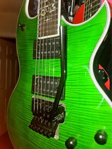 2025 Custom Dragon DBL Cut Electric Guitar! Jade Green Finish! Dragon Reaper