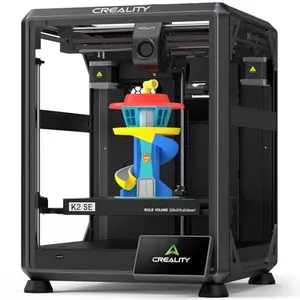 Creality K2 SE 3D Printer - Compact Desktop Upgraded 3D Printer with CFS Multicolor Printing Support, 500mm/s High-Speed Printing, Auto Leveling, Vibration Control, 220x215x245mm Print Size