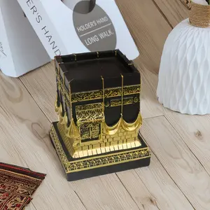 Ramadan Decorations Celestial Kaaba 3D Replica Model, 1 Piece Eid Decorative Islamic Home Decoration, Muslim Table Art Decor, Eid Gift, Eid Mubarak Decor, Home Decor, Religious Home Decor