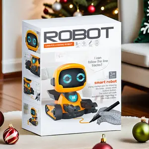 Smart Line-Following Robot for Kids - Early Education Toy with Sound Effects & Marker Pen - Fun & Educational Marking Robot for Children