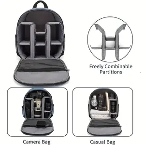 Lightweight Small Outdoor Backpack with Dual Shoulder Straps - Professional Camera Bag, Nylon, Multiple Compartments for Photography Gear, Zippered Pockets, Main Pocket, Internal Mesh Pocket, Photography Gear Bag| Minimalist Backpack| Durable Backpack