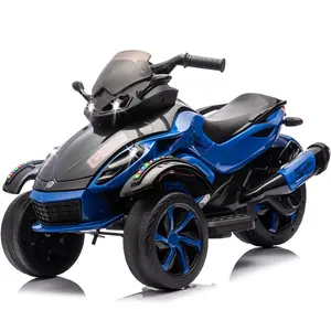 Black Friday Deal 12V Kids Electric ATV, 3-Wheeler Ride on Toys for Toddlers w/Music, LED Lights, USB, One-Button Start, Forward/Reverse, Electric All-Terrain Vehicle Car, Gift for Christmas Day Birthday Age for 3-6 Boys Girls