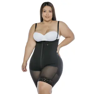Colombian Strapless Faja - Front Zipper High Compression Body Shaper Ref. LS36-C