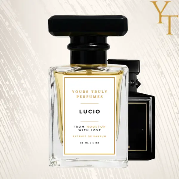 Lucio | unisex fragrance | Top Notes: Pink Pepper, Bergamot, Mandarin Heart Notes: Cedarwood, Orange Blossom Base Notes: Amber, Vetiver