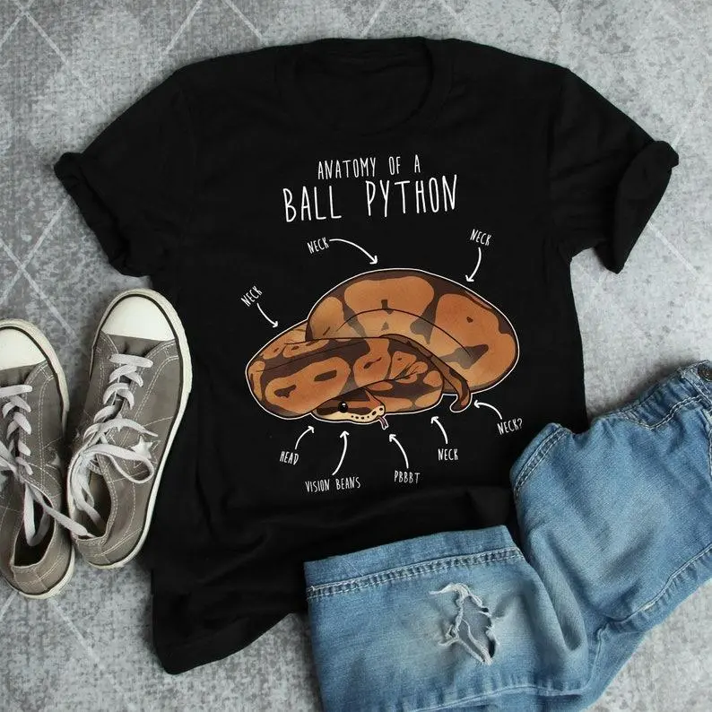 Funny Ball Python Shirt, Reptile Tshirt, Snake Lover Gift . T shirt graphic . Unisex