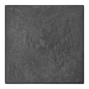 TierraVerde 10 Pack 12" x 12" Stomp Stone Decorative Stepping Squares, Black