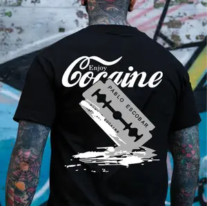 ENJOY PABLO ESCOBAR Black Print T-shirt