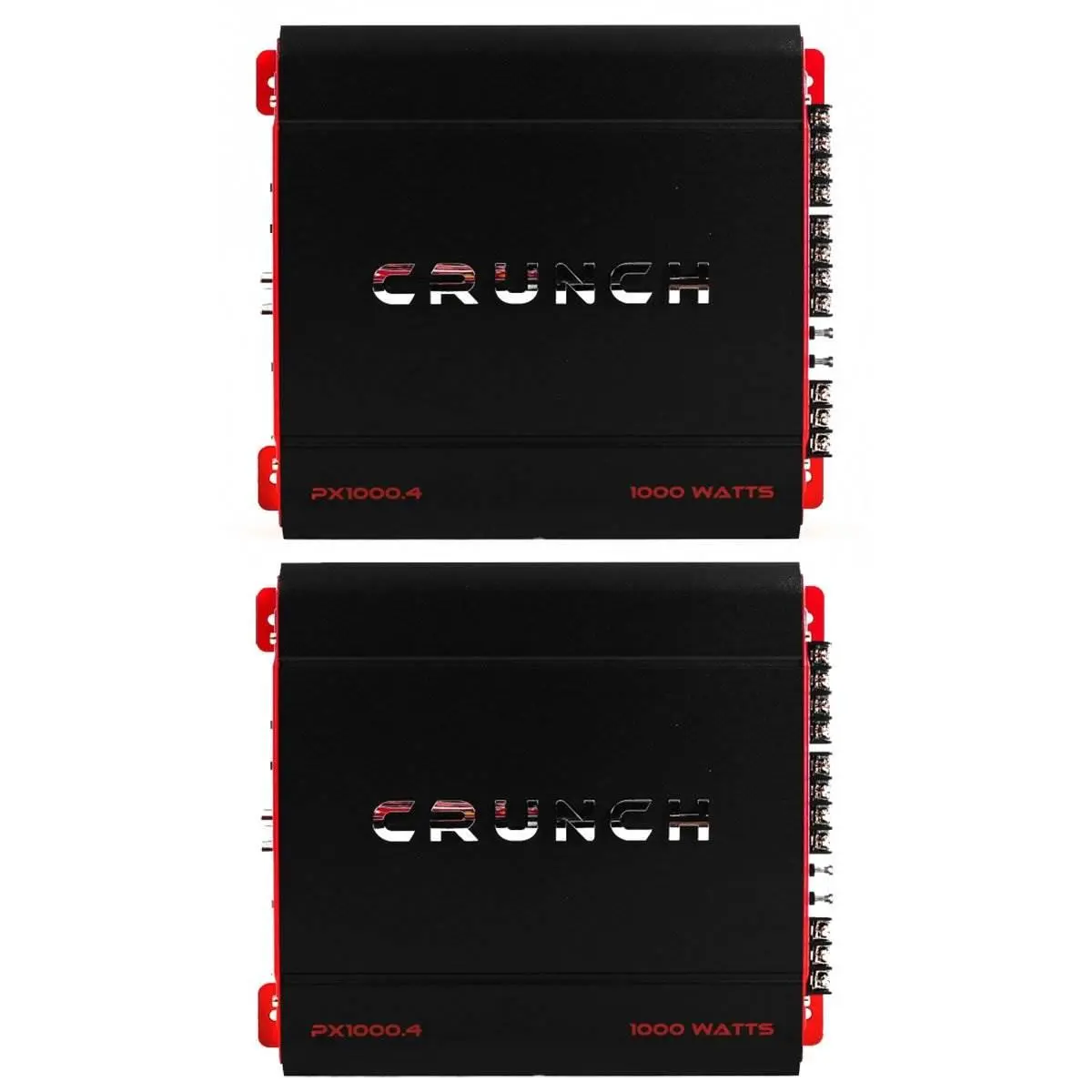 Crunch 4 Channel 1000 Watt Amp A/B Class Car Stereo Amplifier (2 Pack)