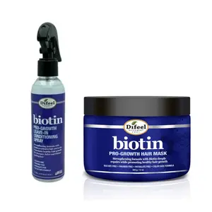 Difeel Biotin Pro-Growth Hair Mask & Pro-Growth Leave -In Conditioning Spray Set