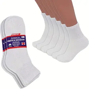 Diabetic Safe Low Cut Comfort Socks 12Pairs Unisex