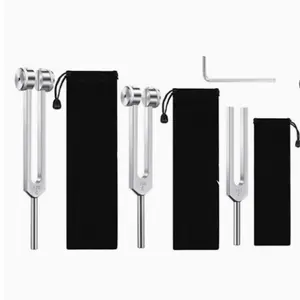 Tuning Fork Set - 128 Hz, 256 Hz, 512 Hz, Perfect for Healing, Chakra Balancing, Sound Therapy, Physical, Mental, Spiritual Harmony
