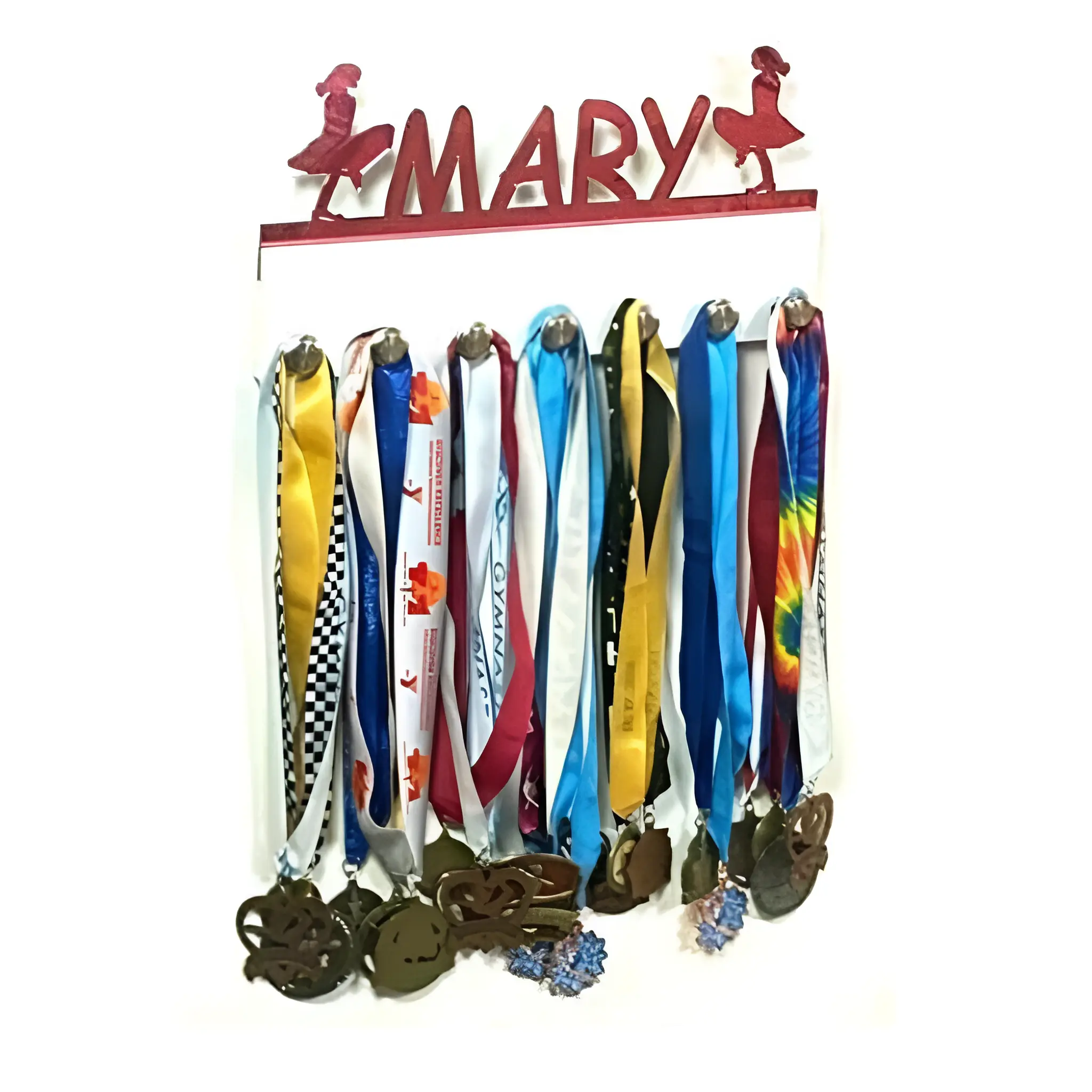 Irish Step Dancer Personalized Medal Holder – Custom Sports Award Display Rack, Wall-Mounted Medal Hanger, Handmade Dance Medal Organizer, Medal Display for Girls Room, Trophies and Ribbons Storage, Irish Dance Gift Idea