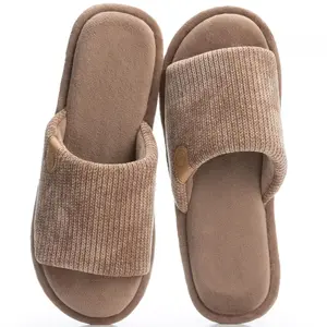 Men’s Winter Suede Slippers with Ultra Soft Memory Foam Insole Lightweight and Non-Slip Cozy Men House Shoes