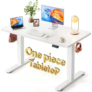 - Standing Desk, 40 x 24 Electric Height Adjustable  Desk, Sit Stand up  Office Workstations with Whole- Desktop, White